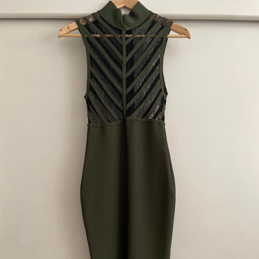 HOUSE OF CB midi bondage dress.